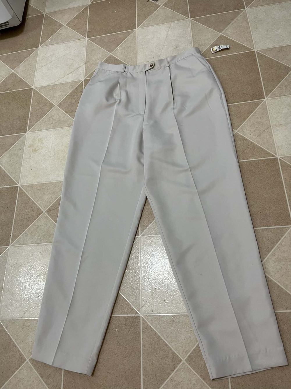 Talbots Men's Light Gray Pleated Dress Pants Straight Cut